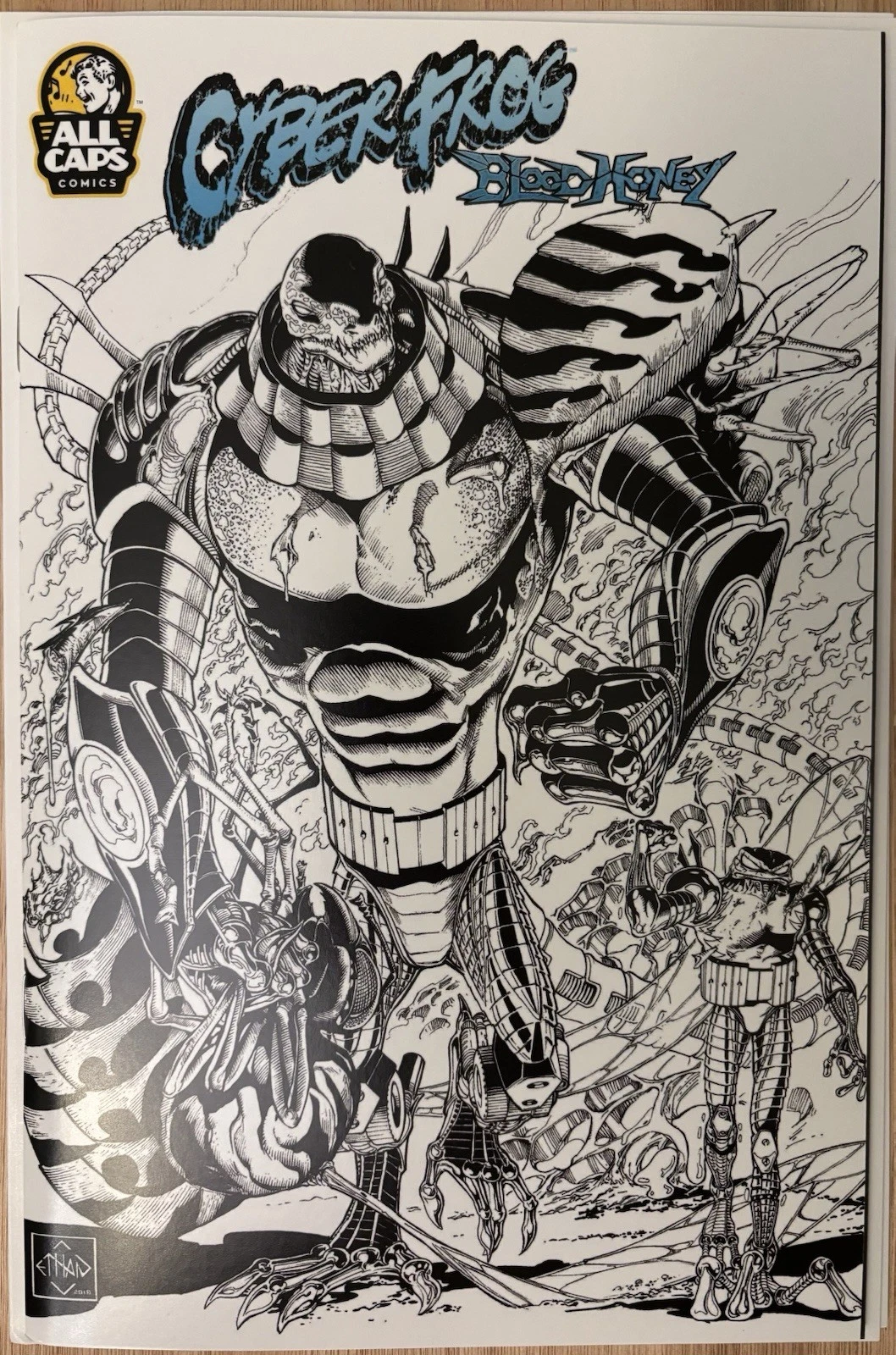 CYBERFROG BLOODHONEY BOOK "Team Up Line Art Variant"
