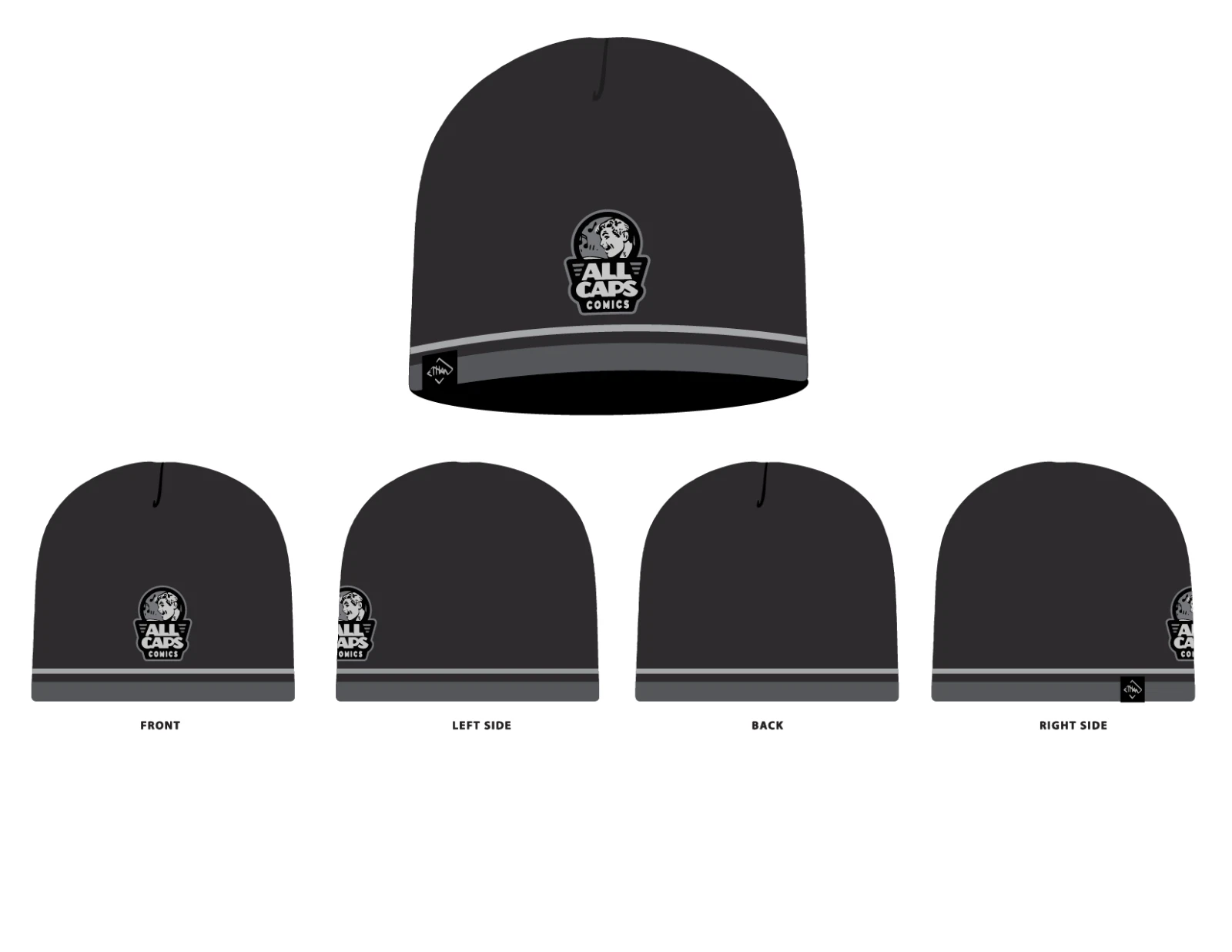 ALL CAPS BEANIE "Style D"