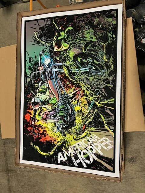 CYBERFROG BLACKLIGHT POSTER "American Hopper Variant"