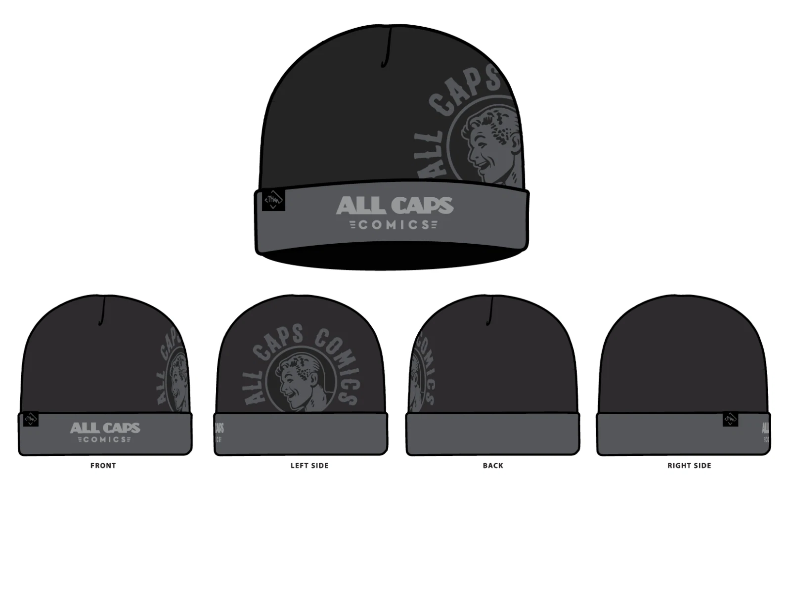 ALL CAPS BEANIE "Style B"