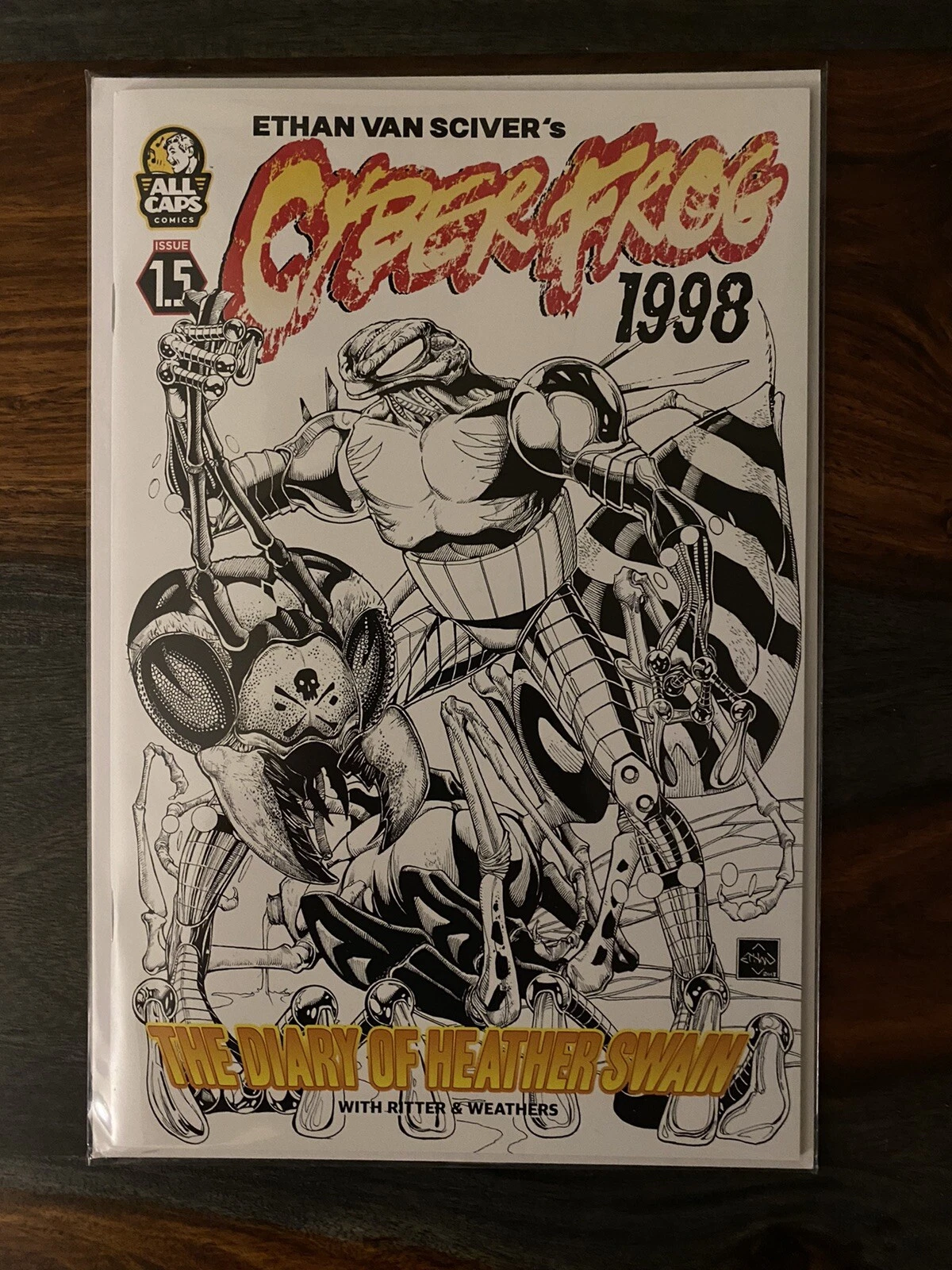 CYBERFROG THE DIARY OF HEATHER SWAIN BOOK "Line Art Variant"