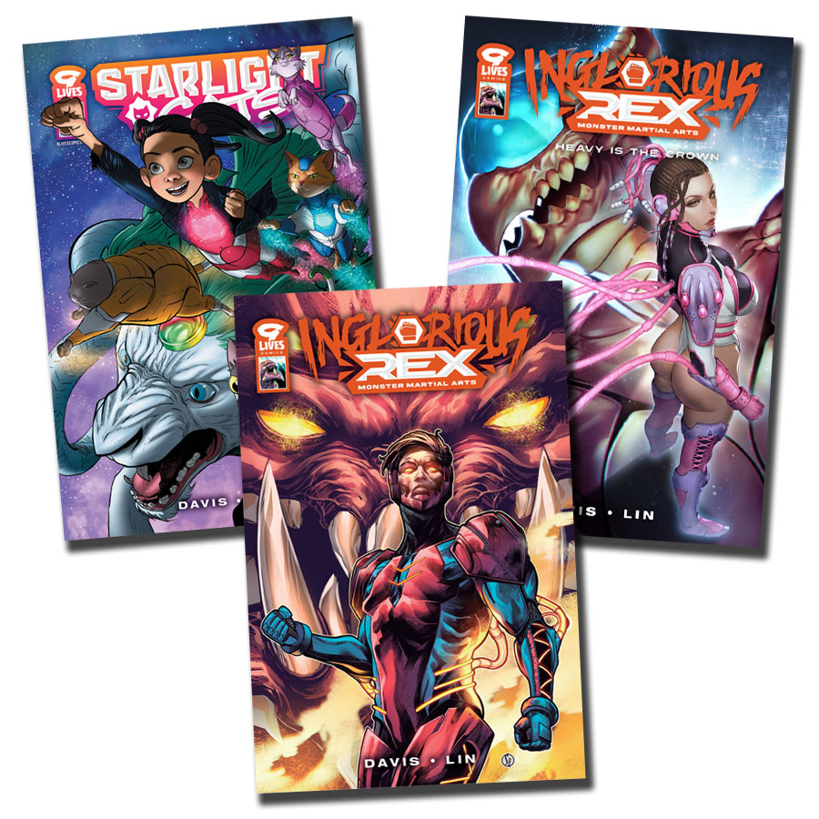 Inglorious Rex Vol 1 + Vol 2 + Starlight Cats Vol 1 - Convention 3-Pack