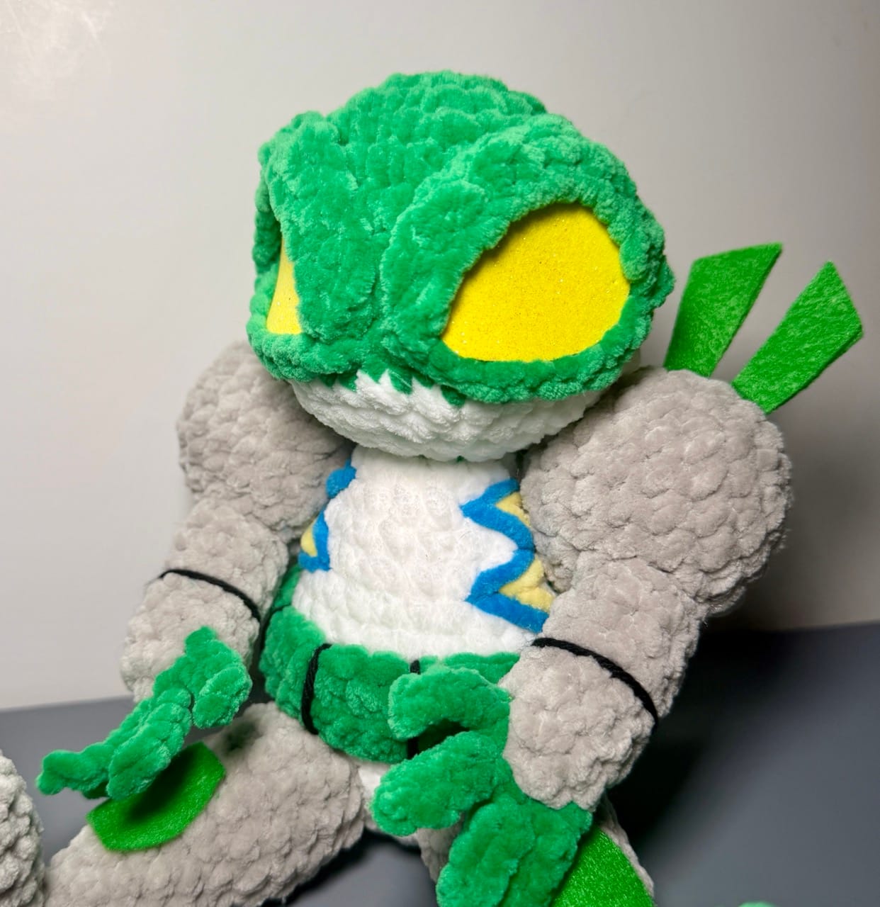 CyberFrog Crochet Plushie